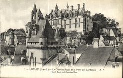 CPA Loches Chateau Royal et la Porte des Cordeliers