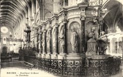 VINTAGE POSTCARD Rheims Basilica Saint Remi the Tomb