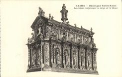 VINTAGE POSTCARD Rheims Basilica Saint Remi Hunting Containing the Body of St Remi