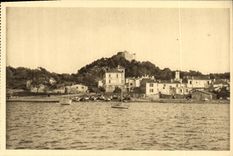 CPA Les Iles D Hyeres Le Village de Porquerolles et le Fort Sainte Agate