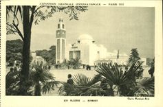 CPA Paris Exposition Coloniale Internationale 1931 Algerie Minaret