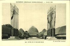 CPA Paris Exposition Coloniale Internationale 1931 Entree De La Section Belge