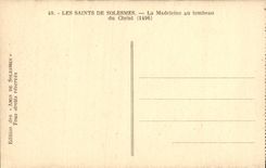 CPA Les Saints De Solesmes La Madeleine Au Tombeau