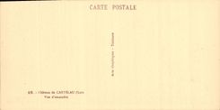 VINTAGE POSTCARD Castelau Castle of Sight D together