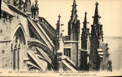 CPA Le Mont Saint Michel L Escalier de Dentelle en Granit