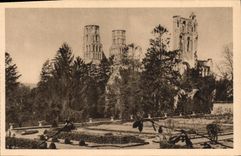 VINTAGE POSTCARD Old Abbey De Jumieges the ruins D together