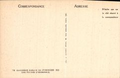 VINTAGE POSTCARD Old Abbey De Jumieges the ruins D together