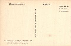 VINTAGE POSTCARD Old Abbey De Jumieges Remainders Of Chceur