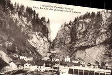 CPA Frontiere Franco Suisse Le col des roches Cote Suisse
