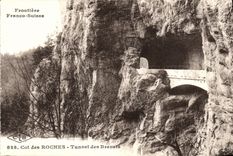 CPA Frontiere Franco Suisse Col des Roches Tunnel des Brenets