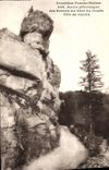 CPA Frontiere Franco Suisse Route Pittoresque des Brenets au Saut du Doubs Tete de Calvin
