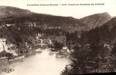 CPA Frontiere Franco Suisse Derniers Bassins du Doubs