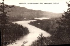 CPA Frontiere Franco Suisse Derniers Bassins du Doubs