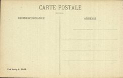 VINTAGE POSTCARD Rheims In its years of Bombardment Militaria Street Interior Courmeaux D school militaria