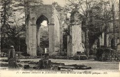 VINTAGE POSTCARD Old Abbey of Jumieges Remainders of the Chorus and the Gothic Vaults