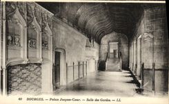 POSTAL Bourges de la VENDIMIA el cuarto del corazon de Jacques del paladar de los protectores