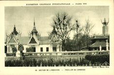 CPA Exposition Colonlale Internationale 1931 Paris Section De L Indochine Pavillon Du Cambodge