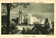 CPA Exposition Colonlale Internationale 1931 Paris Algerie Minaret