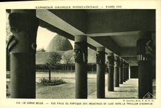 CPA Exposition Colonlale Internationale 1931 Paris Vue Prise Du Portique Des Industries De Luxe Vers le pavillon d honneur