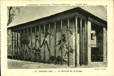 CPA Exposition Colonlale Internationale 1931 Paris Cameroun Le Pavillon de la chasse
