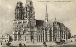 CPA Orleans La Cathedrale en 1835
