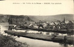VINTAGE POSTCARD Joigny View Valley of the Meuse