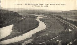 CPA Environs de Givet La Vallee de La Meuse a L Ecluse de Ham