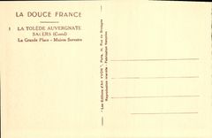 CPA La Tolede Auvergnate Salers La Grande Place Maison Sevestre