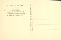 CPA La Tolede Auvergnate Salers Roche Noire et Puy de Chavaroche du Sommet du Puy Mary en Hiver