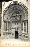 VINTAGE POSTCARD Museum of Sculpture Comparee Gate of the Notre Dame Cathedral of Rouen