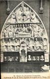 VINTAGE POSTCARD Museum of Sculpture Comparee Gate of Paris Tympanum of the Gate of