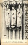 CPA Musee de Sculpture Comparee Cathedrale du Chartes Figures de la Porte de Droile