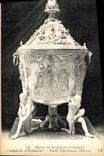 CPA Musee de Sculpture Comparee Cathedrale d Hildesheim Fonts Baptismaux