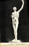 VINTAGE POSTCARD Musee of Comparee Sculpture Death By Ligier Richier Eglise Saint Pierre has Bar the Duke