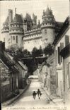 CPA Pierrefonds La Rue Notre Dame et le Chateau
