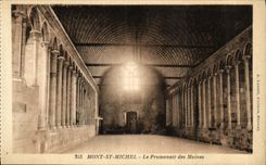 CPA Mont St Michel La Promenoir des Moines