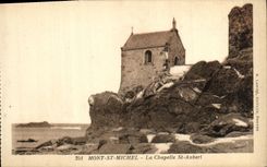 CPA Mont St Michel La Chapelle St Aubert