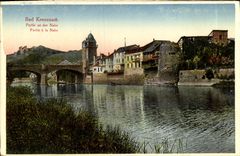 VINTAGE POSTCARD Bad kreuznach Left year der Nahe