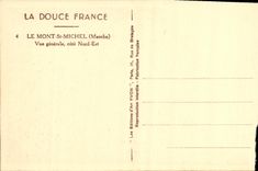 CPA Le Mont St Michel Vue Generale cote Nord Est