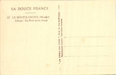 CPA Le Mont St Michel Abbaye La Roue Mont Charge