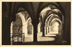 CPA Le Mont St Michel Abbaye Le Promenoir
