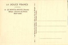 CPA Le Mont St Michel Abbaye Refectoire des Moines