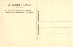 CPA Le Mont St Michel Abbaye Salle des Chevaliers