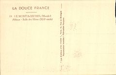 CPA Le Mont St Michel Abbaye Salle des Hotes