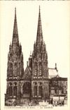 POSTAL Clermont Ferramnd de la VENDIMIA la catedral