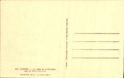 VINTAGE POSTCARD Cannes the Pier and the Small cross Boats