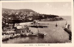 CPA Nice Le Mont Boron Bateaux Port