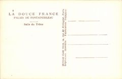 CPA La Douce France Palais De Fontainebleau salle du trone