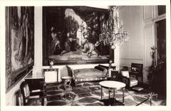 CPA La Douce France Palais De Fontainebleau ameublement de la chambre du pape