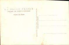 CPA La Douce France Palais De Fontainebleau Salon du Pape